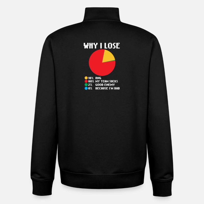 Statement Game Gamer Zocker - Unisex Organic Zip Sweatshirt von Stanley/Stella - Schwarz