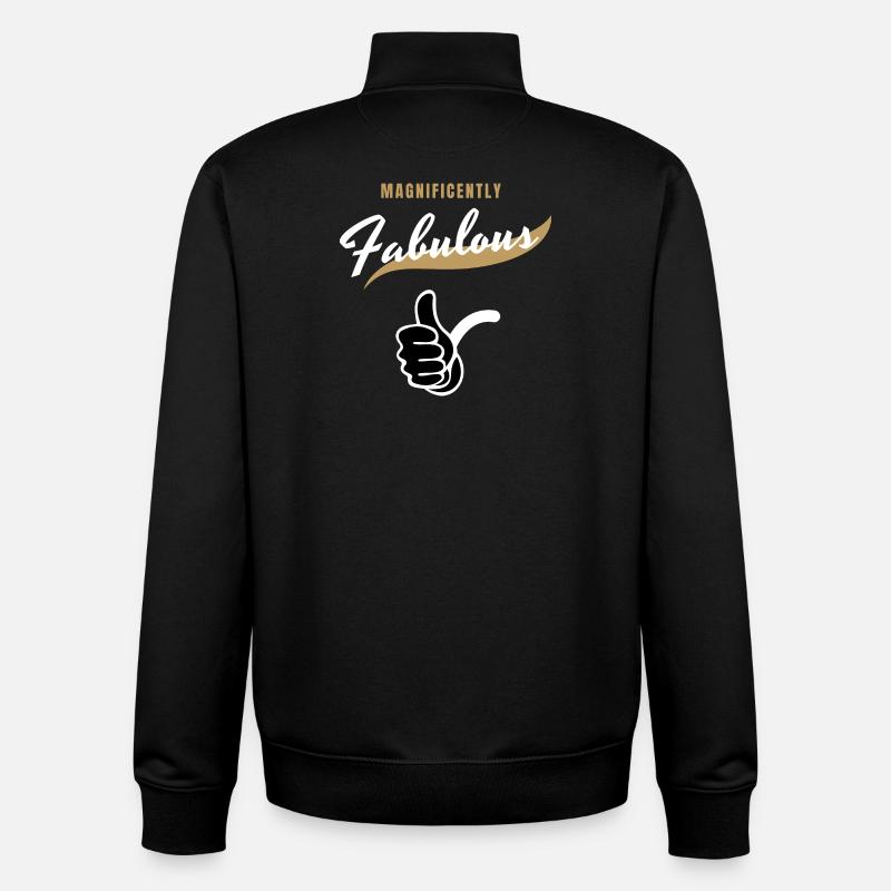 Fabelhafte - Unisex Organic Zip Sweatshirt von Stanley/Stella - Schwarz