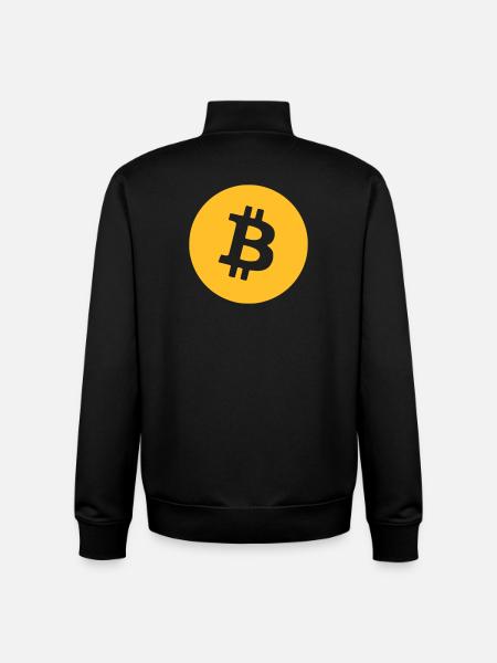 Le bitcoin - Sweat zippé unisexe en coton bio Stanley/Stella - noir