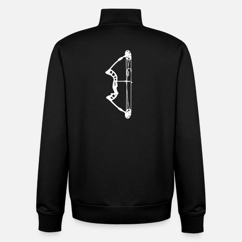 Bogenschießen Bogenjäger Bogenjagd - Unisex Organic Zip Sweatshirt von Stanley/Stella - Schwarz