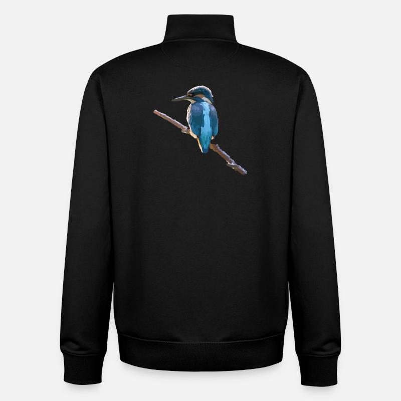 Eisvogel - Unisex Organic Zip Sweatshirt von Stanley/Stella - Schwarz