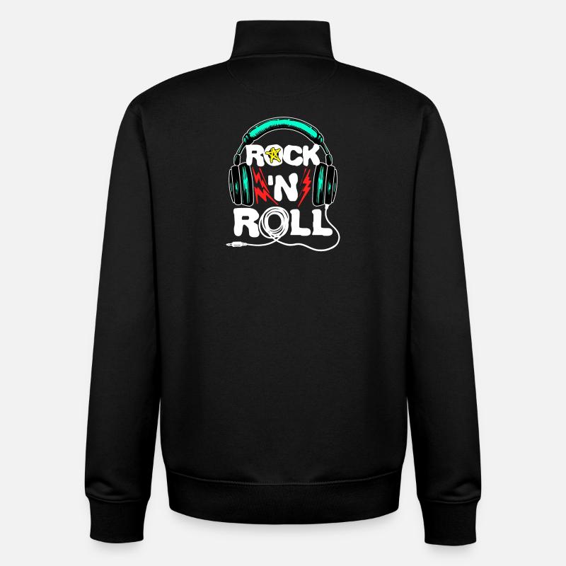 Cool Headset Lustig Spruch - Unisex Organic Zip Sweatshirt von Stanley/Stella - Schwarz