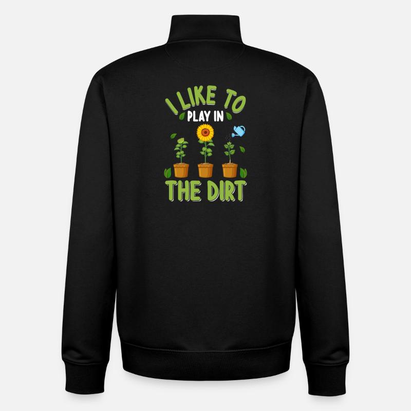 Jardinier - Sweat zippé unisexe en coton bio Stanley/Stella - noir