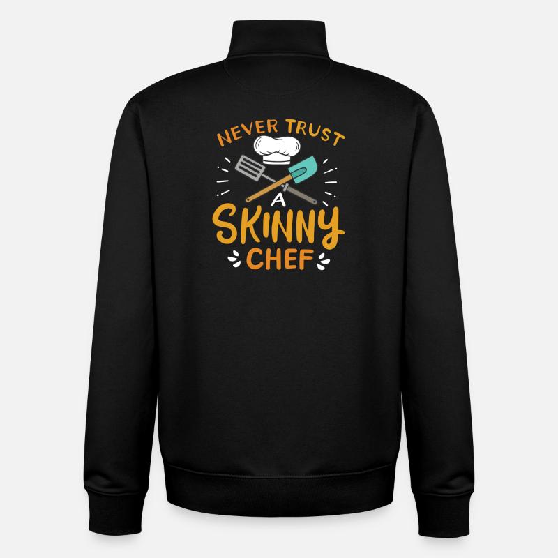 Koch Kochen - Unisex Organic Zip Sweatshirt von Stanley/Stella - Schwarz