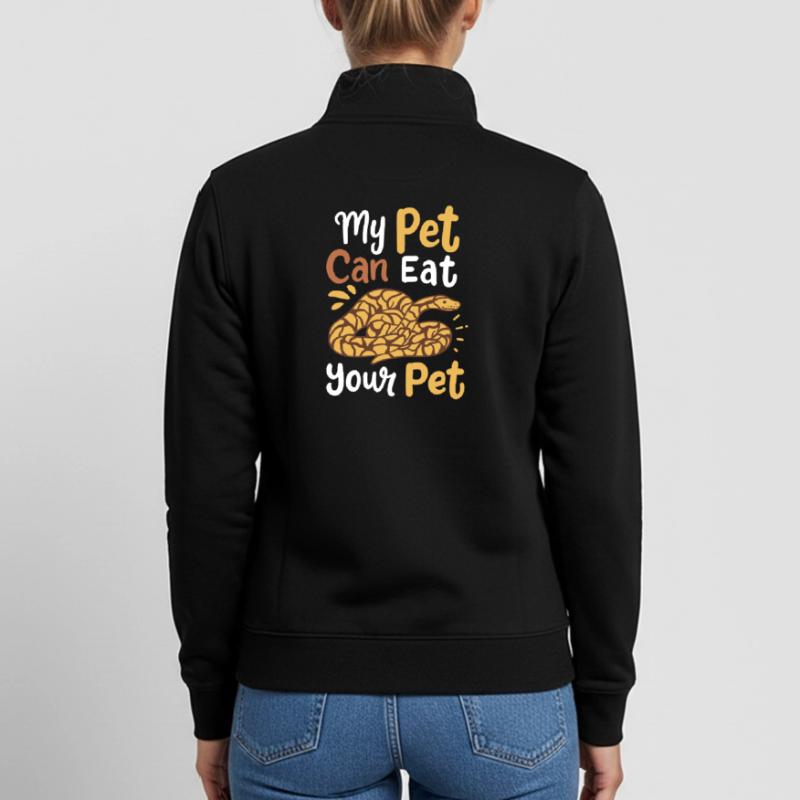 Python Schlangen Schlangenbesitzer Unisex Organic Zip Sweatshirt von Stanley/Stella