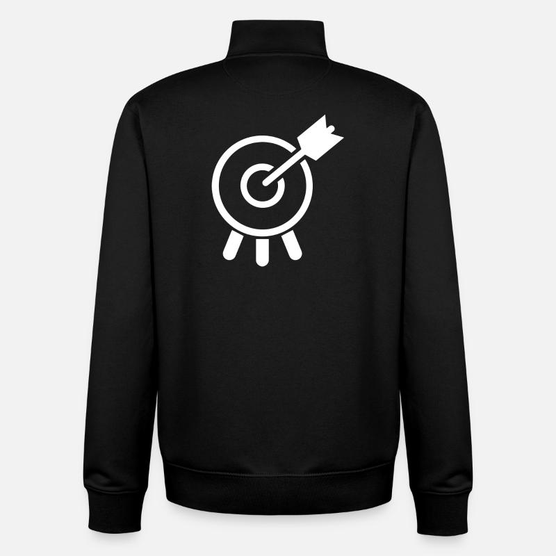 archery - Unisex Organic Zip Sweatshirt by Stanley/Stella - black
