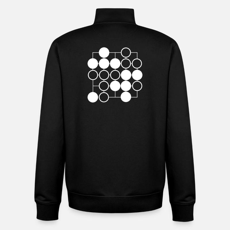 Go Brettspiel - Unisex Organic Zip Sweatshirt von Stanley/Stella - Schwarz