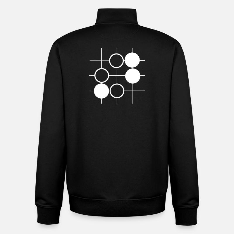 Go Brettspiel - Unisex Organic Zip Sweatshirt von Stanley/Stella - Schwarz