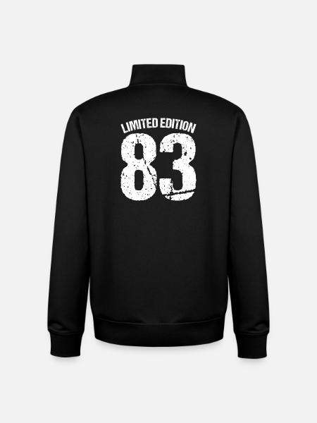 Limited Edition 83 Badge - Unisex Organic Zip Sweatshirt by Stanley/Stella - black