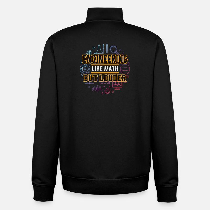 engineer - Unisex Organic Zip Sweatshirt by Stanley/Stella - black