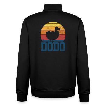 Dodo Vögel Vogelbeobachter Vintage - Unisex Organic Zip Sweatshirt von Stanley/Stella - Schwarz - Hinten - AI Model Male 185 light (185cm)