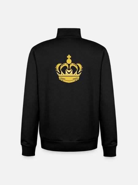 crown - Unisex Organic Zip Sweatshirt by Stanley/Stella - black