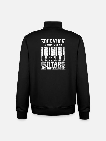 Guitarist Guitarist Guitar Player - Unisex Organic Zip Sweatshirt by Stanley/Stella - black