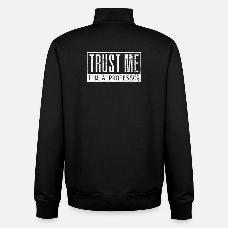 Professor University Lecturers - Unisex Organic Zip Sweatshirt by Stanley/Stella - black