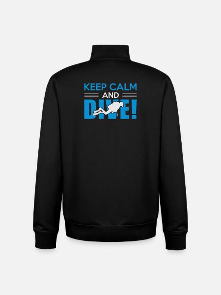 Diver Diving - Unisex Organic Zip Sweatshirt by Stanley/Stella - black