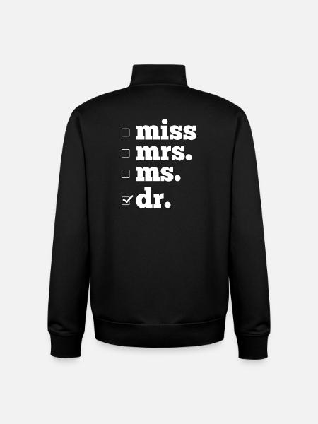 Ph.D. Doctorate - Unisex Organic Zip Sweatshirt by Stanley/Stella - black