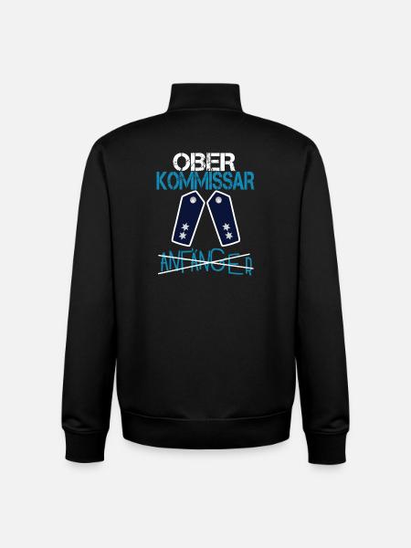 Anfänger - Oberkommissar Polizei Befördung - Unisex Organic Zip Sweatshirt von Stanley/Stella - Schwarz