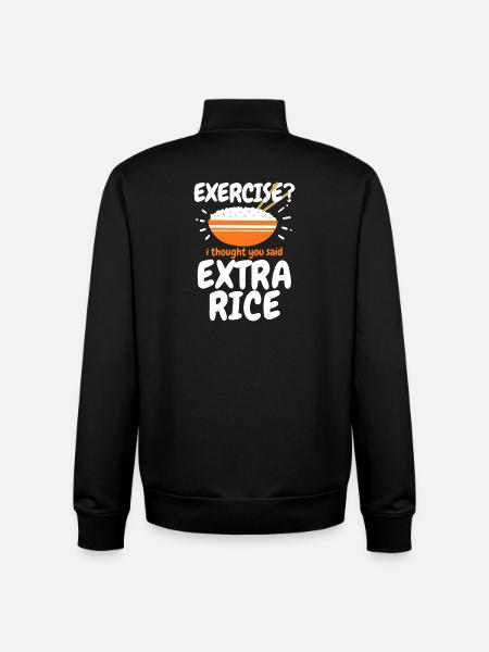 Riz Extra Riz Cuisine Philippine - Sweat zippé unisexe en coton bio Stanley/Stella - noir