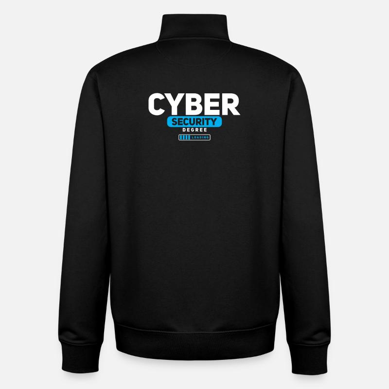 Cybersecurity Degree in cybersecurity - Unisex Organic Zip Sweatshirt by Stanley/Stella - black