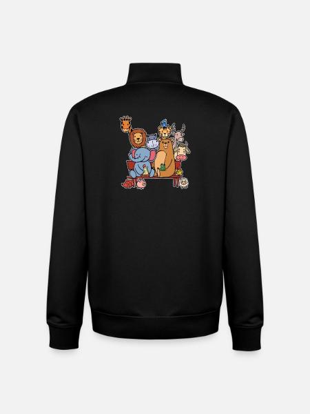 Living creatures wildlife - Unisex Organic Zip Sweatshirt by Stanley/Stella - black