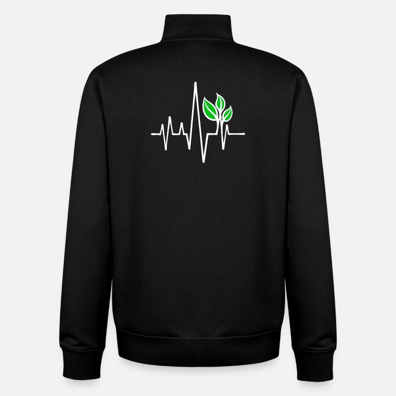 Umweltschutz Vegan - Unisex Organic Zip Sweatshirt von Stanley/Stella - Schwarz