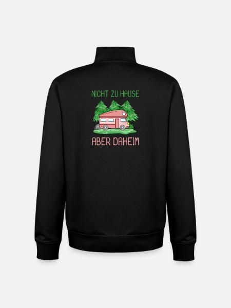 Camping Camper Wohnmobil - Unisex Organic Zip Sweatshirt von Stanley/Stella - Schwarz