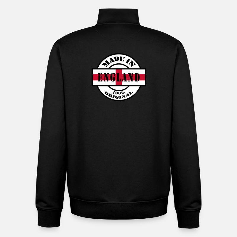 MADE IN ENGLAND, Royaume-Uni, Royaume-Uni, Royaume-Uni - Sweat zippé unisexe en coton bio Stanley/Stella - noir