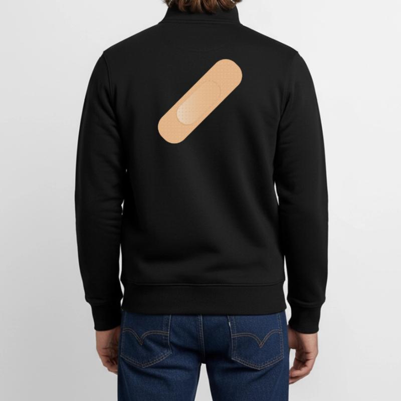 Un dispositif simple de fixation comme élément de conception Sweat zippé unisexe en coton bio Stanley/Stella