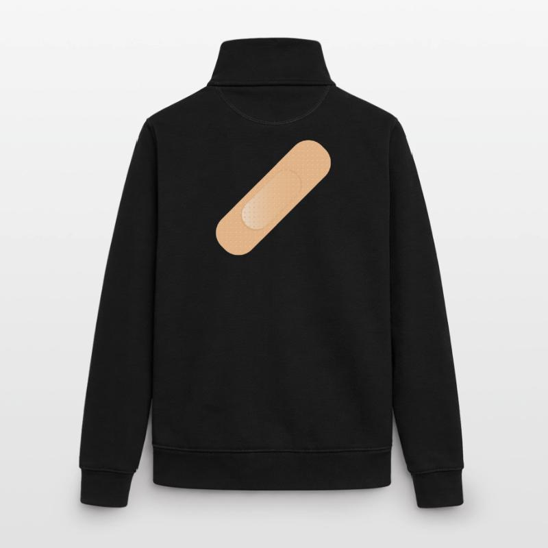 Un dispositif simple de fixation comme élément de conception Sweat zippé unisexe en coton bio Stanley/Stella
