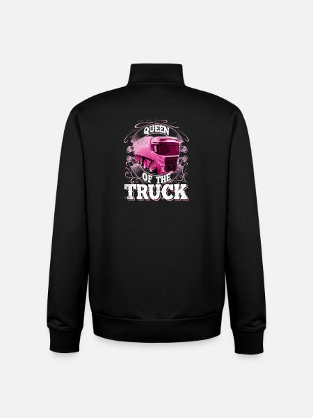 camionneuse - Sweat zippé unisexe en coton bio Stanley/Stella - noir