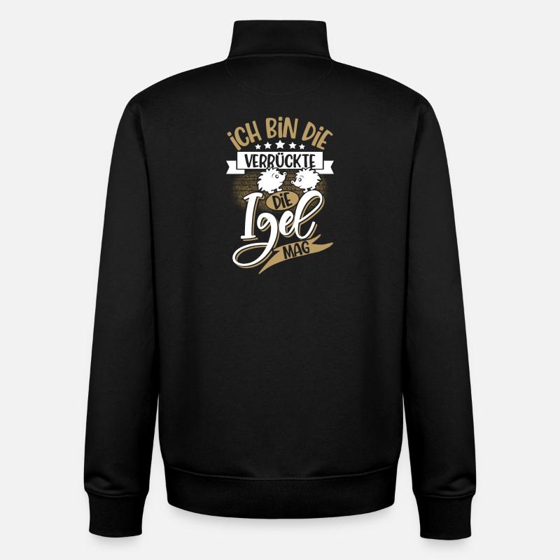Igel - Unisex Organic Zip Sweatshirt von Stanley/Stella - Schwarz