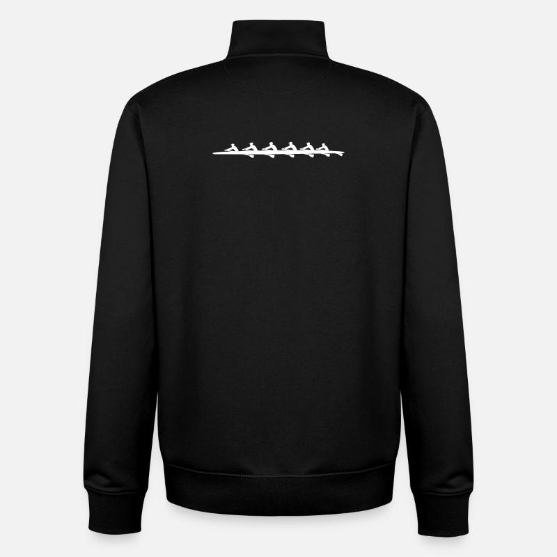 Rudern Ruderer - Unisex Organic Zip Sweatshirt von Stanley/Stella - Schwarz