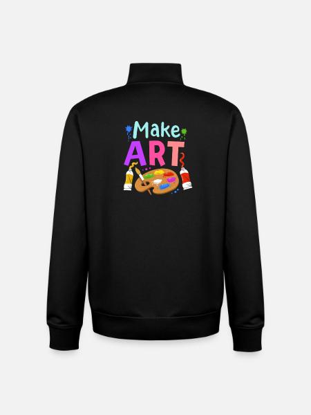 Kunst Künstler Kunstlehrer - Unisex Organic Zip Sweatshirt von Stanley/Stella - Schwarz