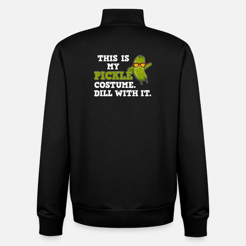Gurken Gurke Kostüm - Unisex Organic Zip Sweatshirt von Stanley/Stella - Schwarz
