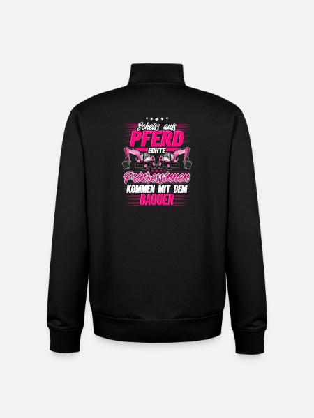 Baggerfahrerin - Unisex Organic Zip Sweatshirt von Stanley/Stella - Schwarz