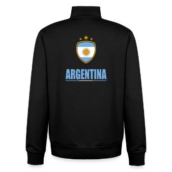 Argentine Sports - Sweat zippé unisexe en coton bio Stanley/Stella - noir - Dos - AI Model Male 185 light (185cm)