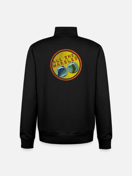 All The Marbles - Unisex Organic Zip Sweatshirt by Stanley/Stella - black