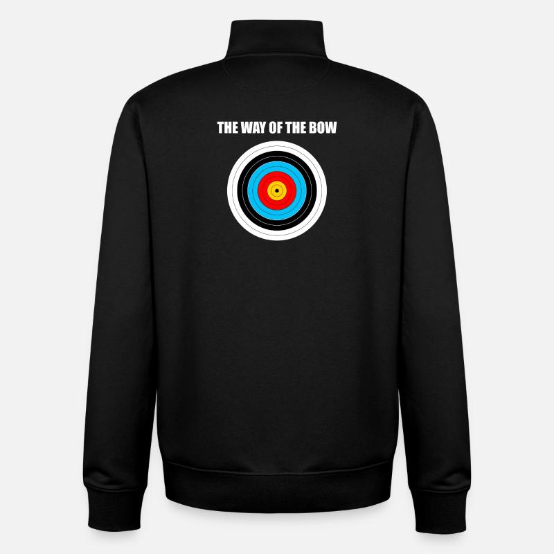 Cute Bow Hunting - Archery Target - Sweat zippé unisexe en coton bio Stanley/Stella - noir