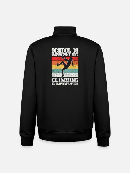 Kletterin Kletterer Bouldern - Unisex Organic Zip Sweatshirt von Stanley/Stella - Schwarz