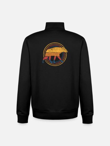 Hyäne Hyänen - Unisex Organic Zip Sweatshirt von Stanley/Stella - Schwarz