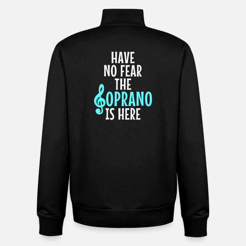 Sopran Chor Gesang - Unisex Organic Zip Sweatshirt von Stanley/Stella - Schwarz