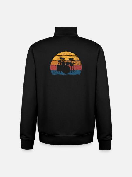 Schlagzeug Schlagzeuger - Unisex Organic Zip Sweatshirt von Stanley/Stella - Schwarz