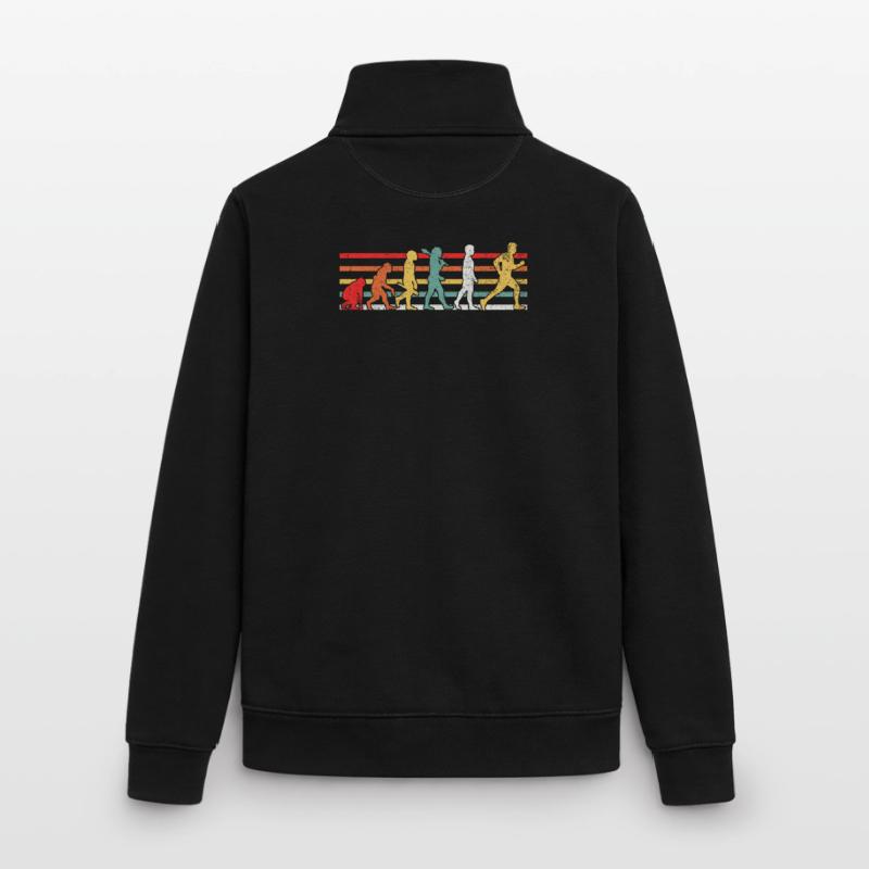Evolution Läufer Unisex Organic Zip Sweatshirt von Stanley/Stella