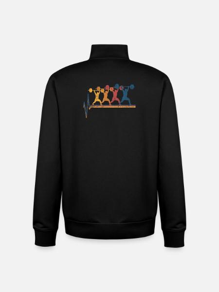 Gewichtheben Gewichtheber - Unisex Organic Zip Sweatshirt von Stanley/Stella - Schwarz