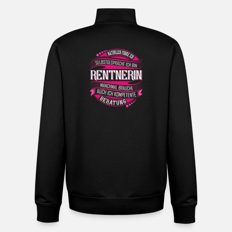 Rentnerin - Unisex Organic Zip Sweatshirt von Stanley/Stella - Schwarz