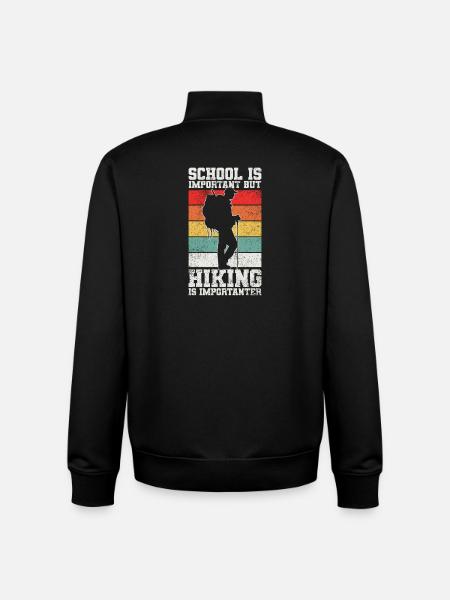 Wandern Wanderer - Unisex Organic Zip Sweatshirt von Stanley/Stella - Schwarz