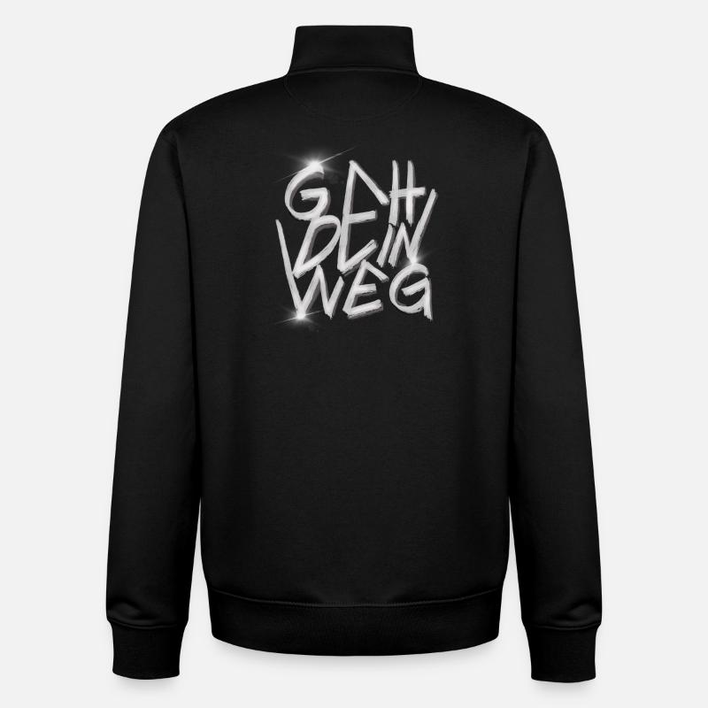 GO YOUR WAY Graffiti - Unisex Organic Zip Sweatshirt by Stanley/Stella - black
