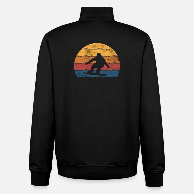 Snowboarden Snowboard Snowboarder - Unisex Organic Zip Sweatshirt von Stanley/Stella - Schwarz