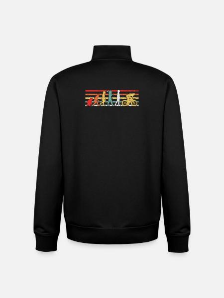 Radfahren Radfahrer - Unisex Organic Zip Sweatshirt von Stanley/Stella - Schwarz
