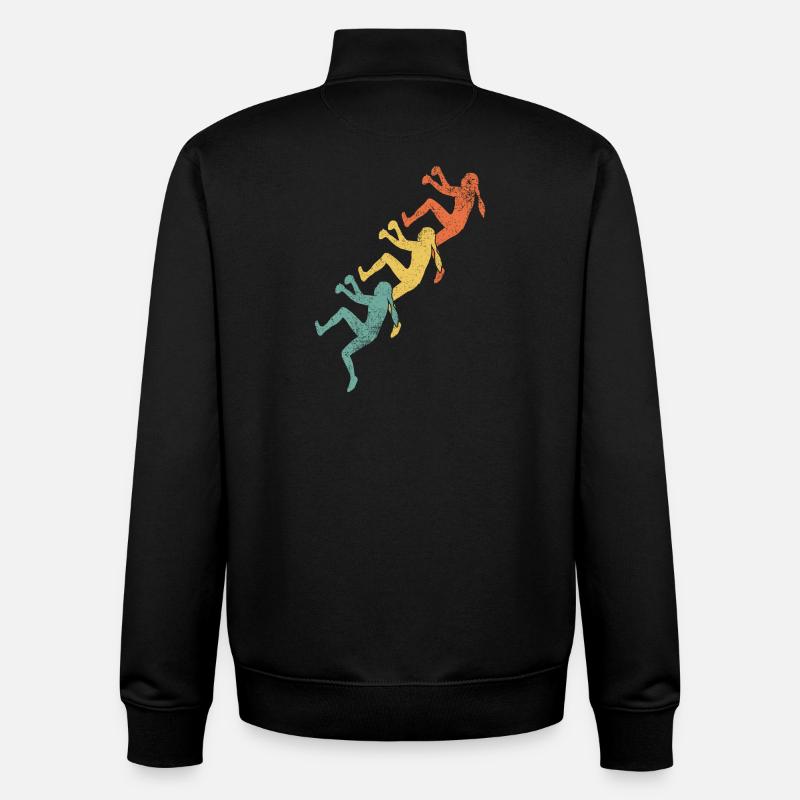 Klettern Mädchen Kletterer - Unisex Organic Zip Sweatshirt von Stanley/Stella - Schwarz